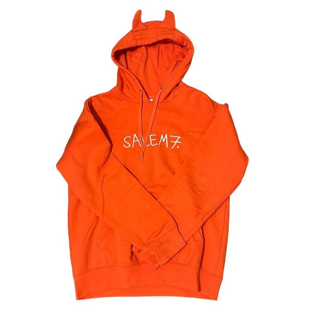 Salem7 Orange devil hoodie